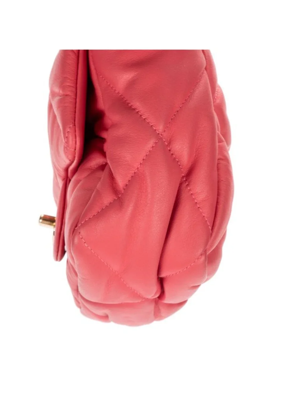 Chanel Mini Classic Chain Crossbody Flap Bag Pink Quilted Lambskin Leather